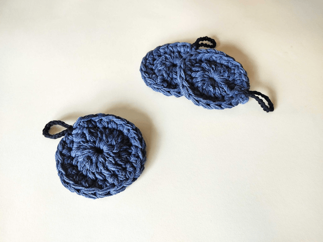 Tawashi 11 cm, éponge zéro déchet, coton recyclé