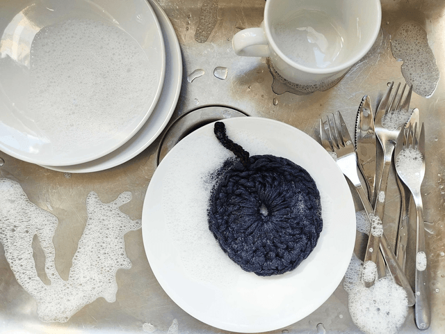 Tawashi 11 cm, éponge zéro déchet, coton recyclé